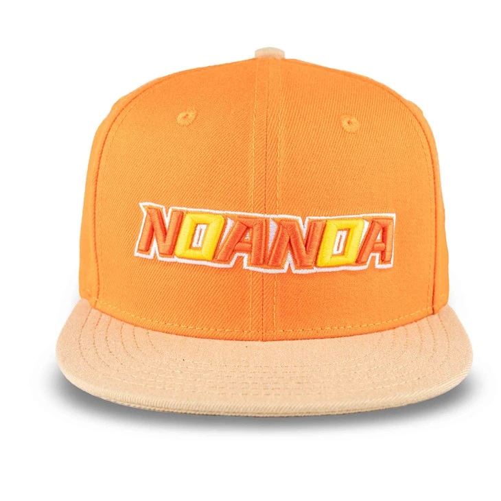 Orange Embroidery Snapback Cap