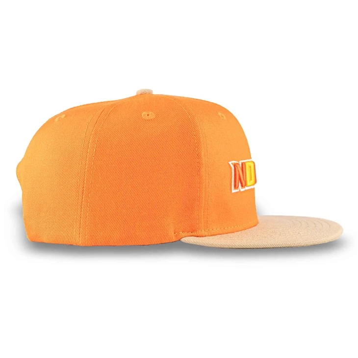 Orange Embroidery Snapback Cap