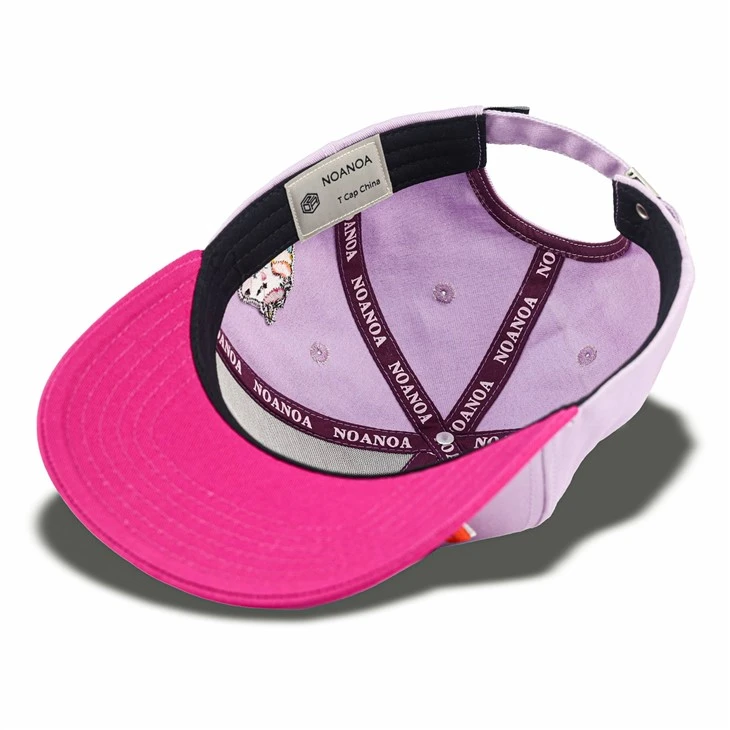 Pinkish Purple Colored Letters Baseball Cap