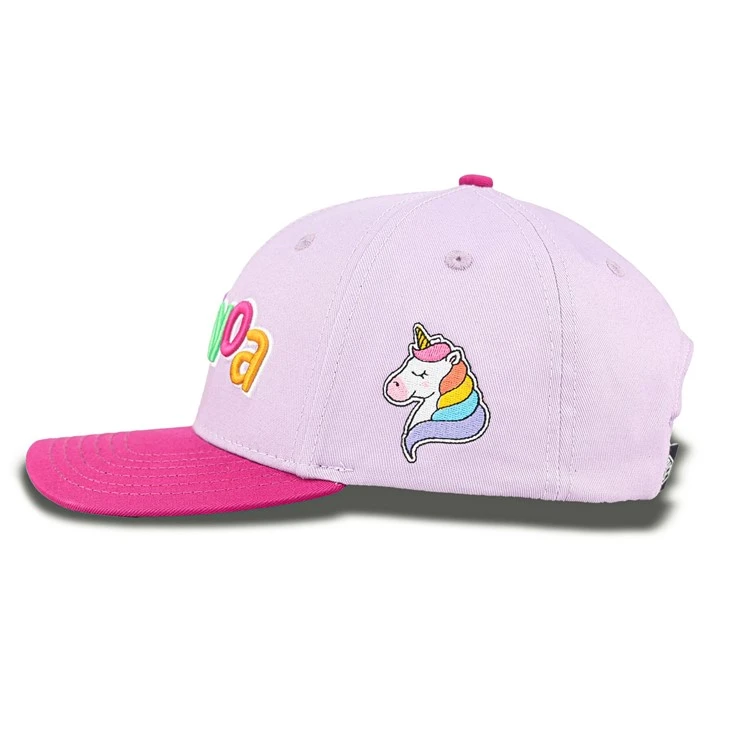 Pinkish Purple Colored Letters Baseball Cap
