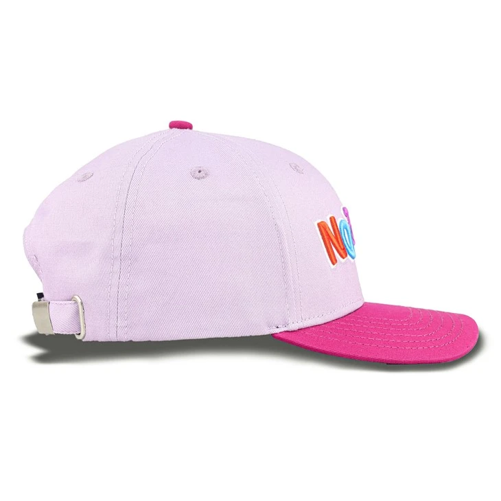 Pinkish Purple Colored Letters Baseball Cap